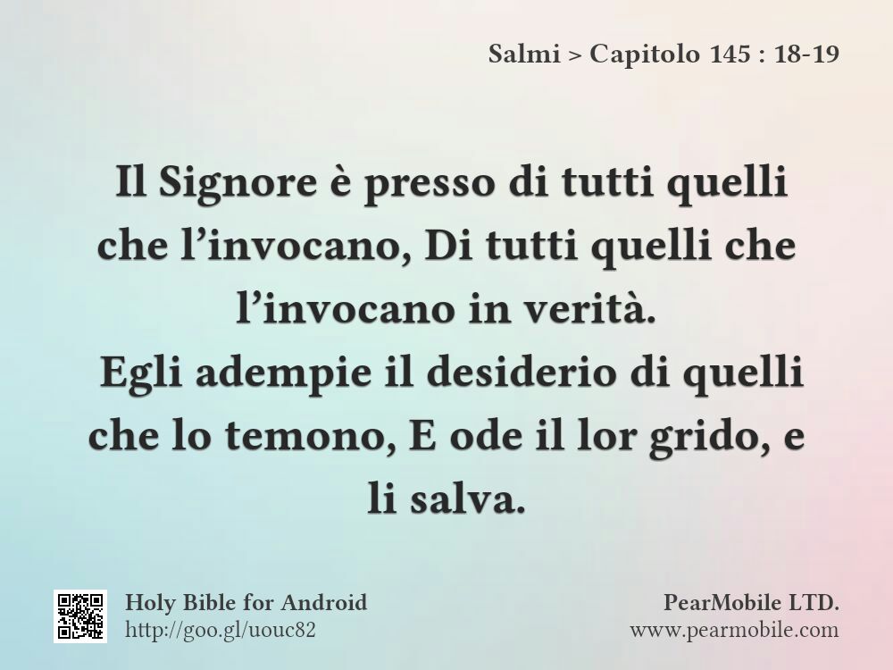 Salmi, Capitolo 145:18-19